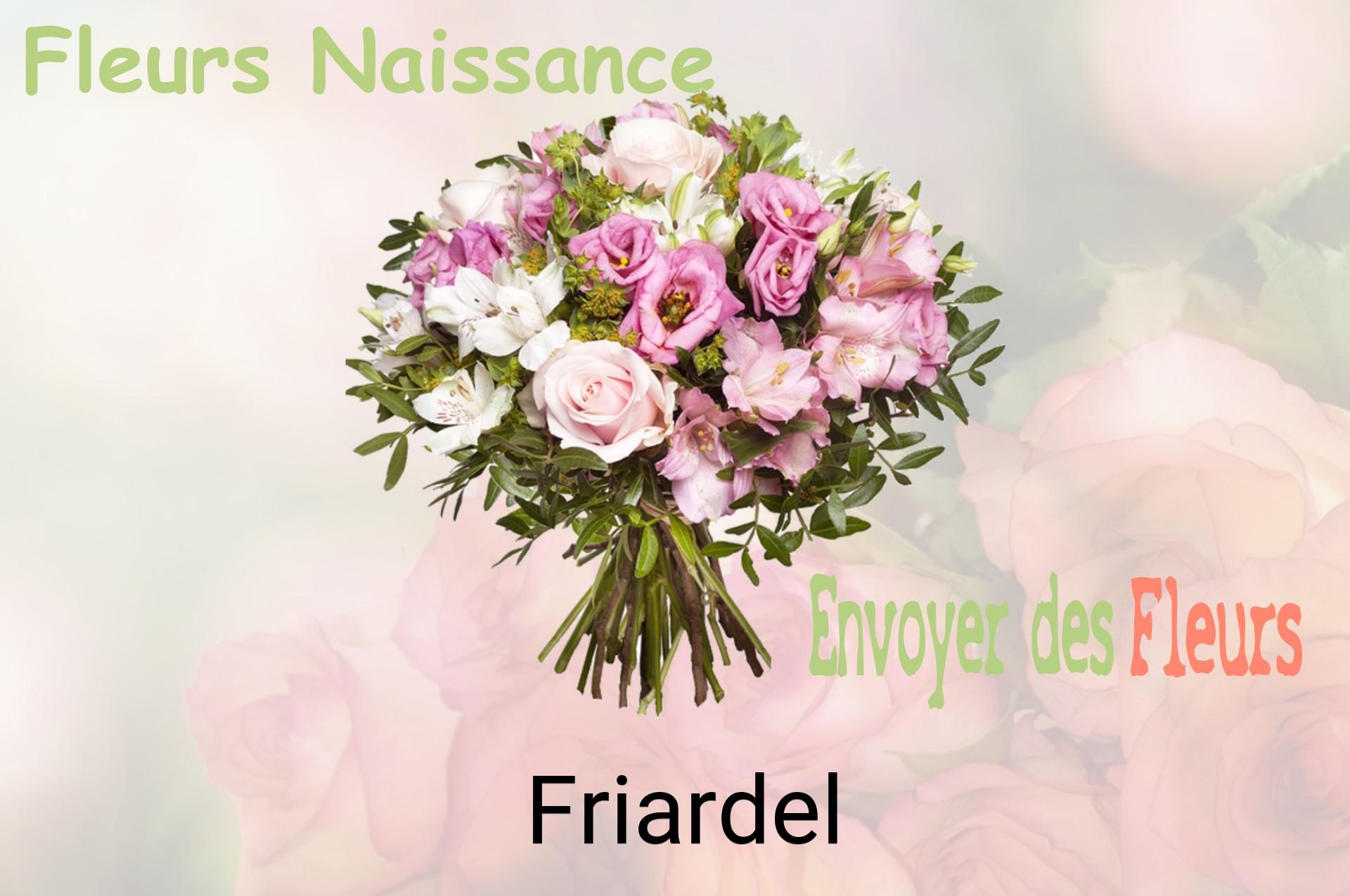 Bouquet de fleurs de naissance livré à Friardel